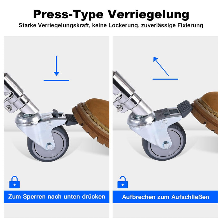 Soonpho 3 Stück Stativrollen C Stand Rollen für Stativ Wheels Stativ Wheels C Ständer Professional L