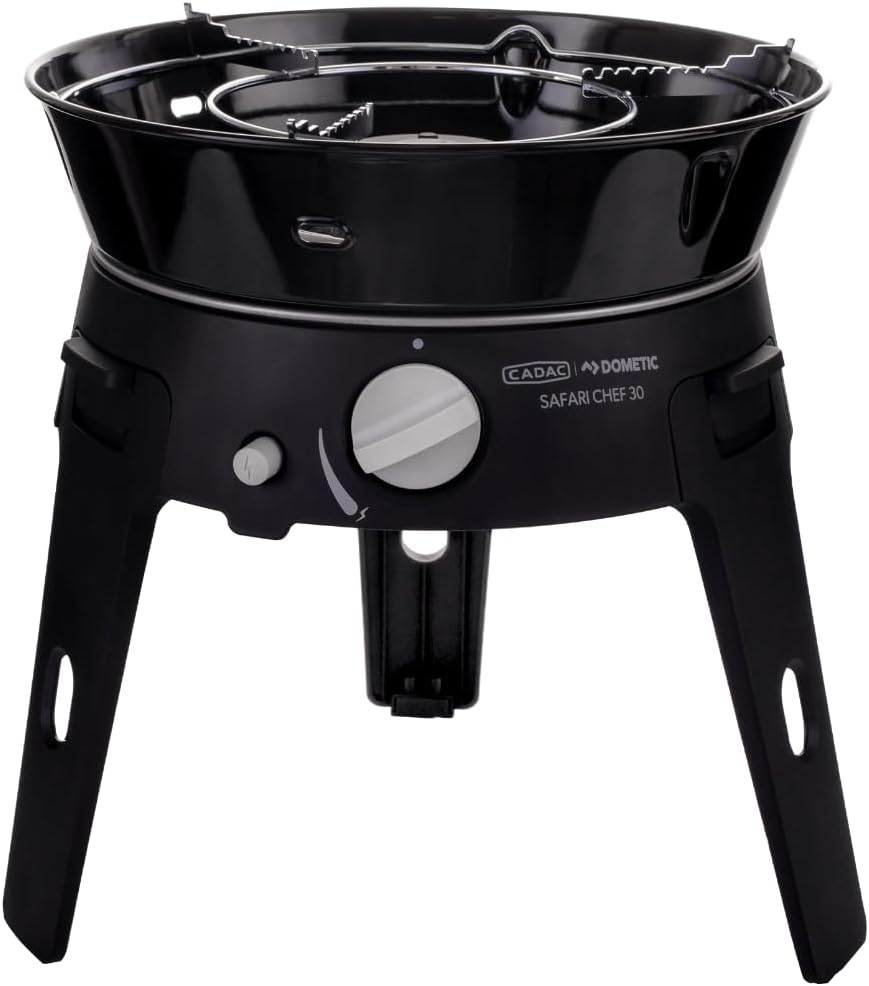 CADAC - Safari Chef 30 HP Combo - Tragbare Grills - GreenGrill-Keramikbeschichtung – inkl. Tragetasc