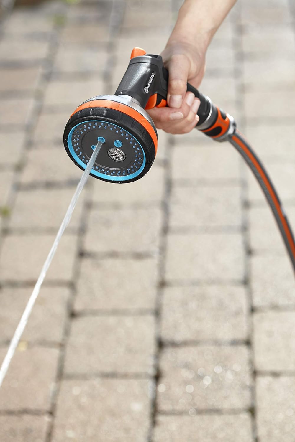 GARDENA Frostsicher – Premium-Metallsprüher (fünf Sprühmuster) + Wasserstopp Vielseitig einsetzbar M