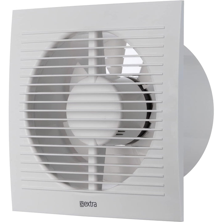 Ø 150mm Weiss Badlüfter mit Timer und Feuchtesensor - Lüfter für Effiziente Belüftung im Bad Kuche W