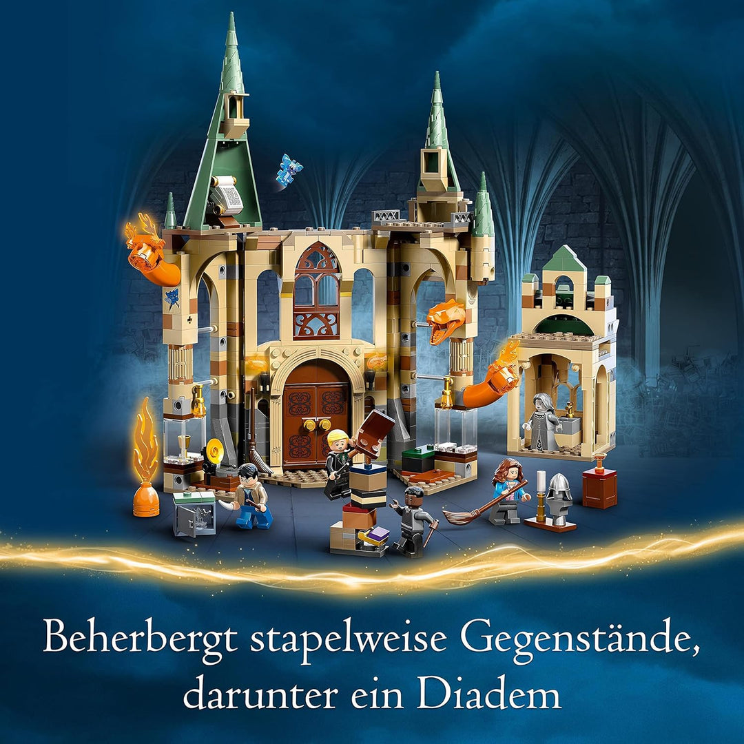 LEGO 76413 Harry Potter Hogwarts: Raum der Wünsche, Schloss-Spielzeug mit verwandlungsfähiger Feuers