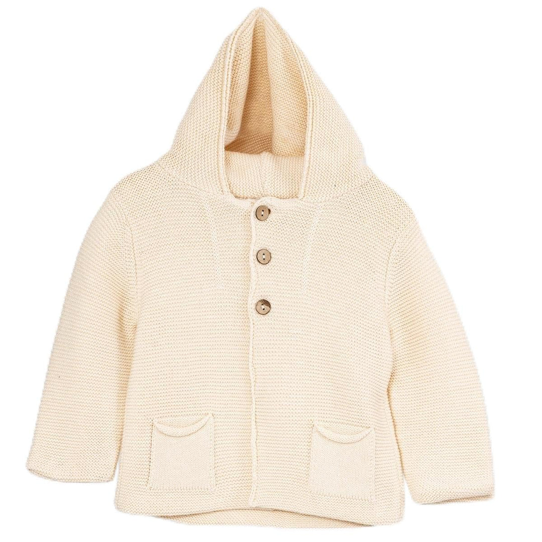 Minora Baby/Kind Strickjacke mit Kapuzenpullover für Jungen und Mädchen - Hoodie Sweatshirt - Unisex