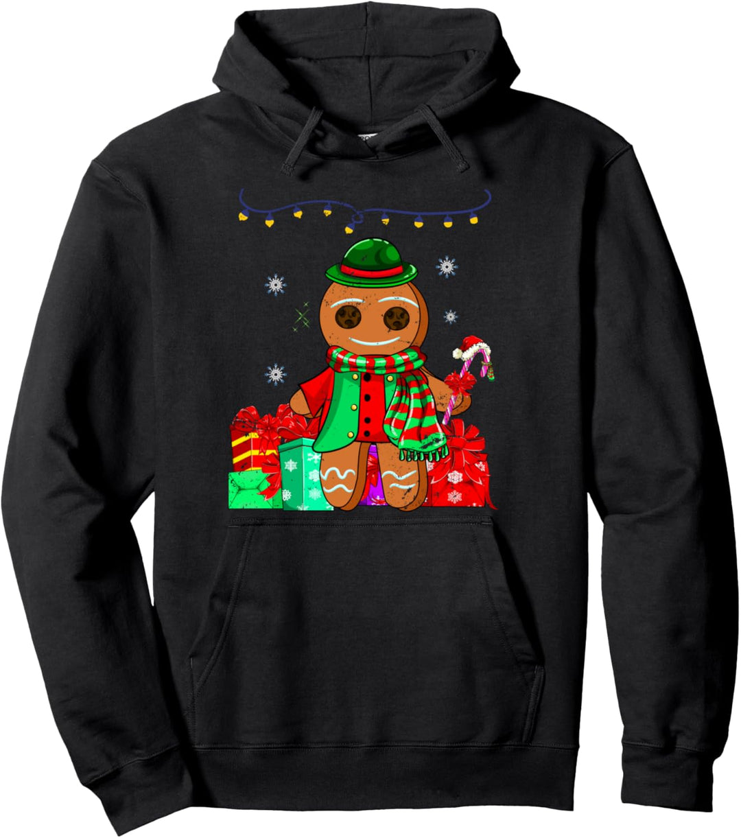 Weihnachten Gebäck Pajama Party Geschenk Lebkuchen Pullover Hoodie