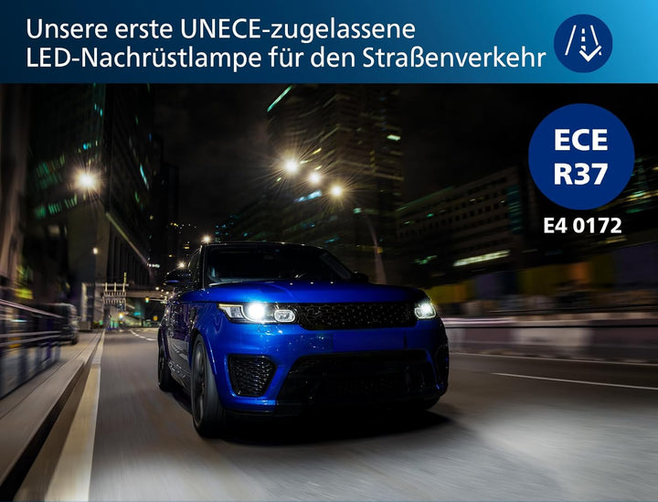 Philips Ultinon Pro6000 Boost H11-LEDr Scheinwerferlampe mit Strassenzulassung*, UNECE-R37 Zulassung