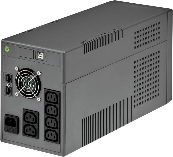 Socomec UPSSOC022 USV NeTYS PR MT 2000VA, 1400W, Line-int., Sinus-Ausgangssignal, USB, LCD Silber