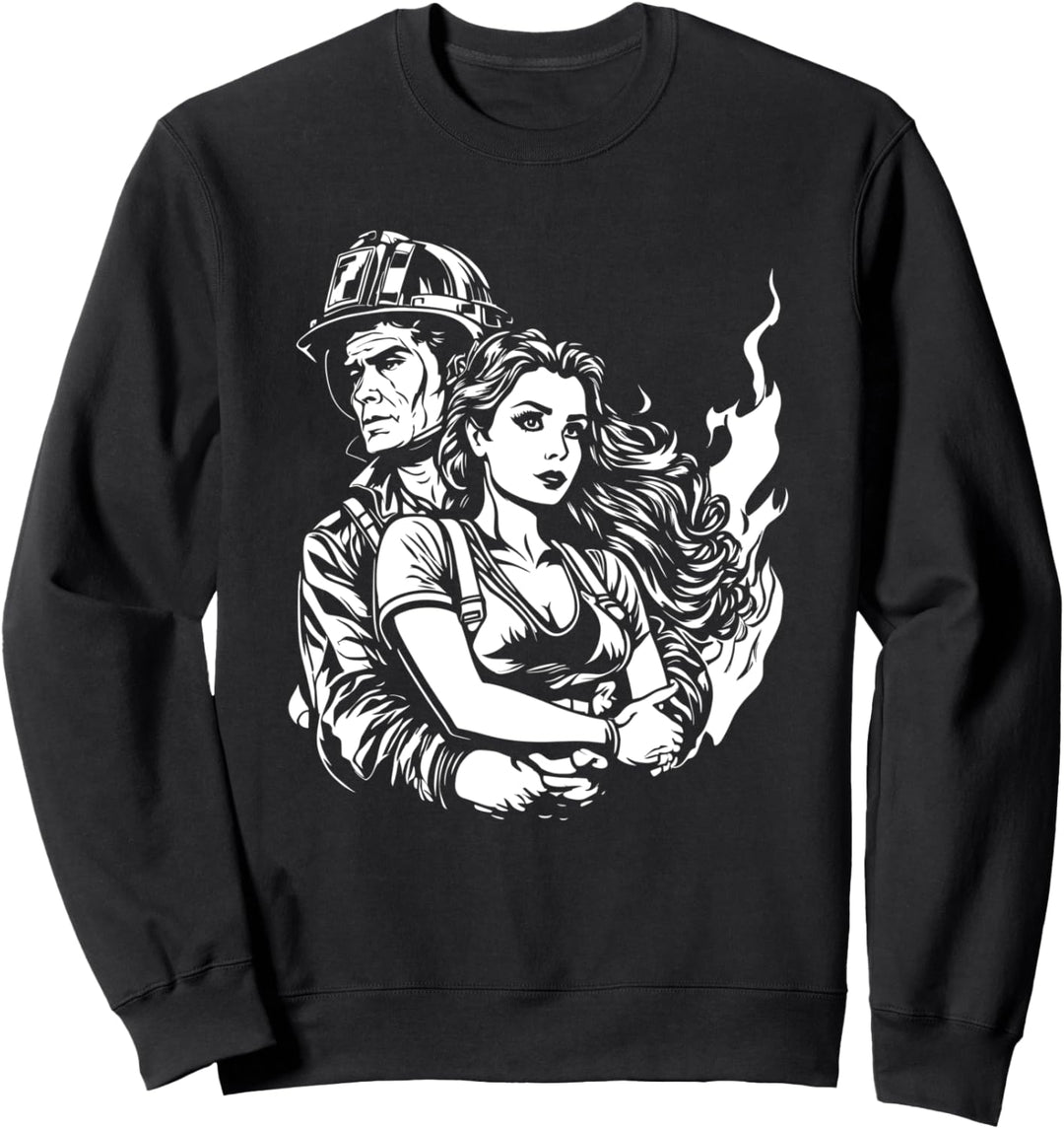 Feuerwehr Brand - Feuerwehrfrau Sweatshirt