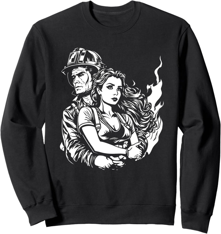 Feuerwehr Brand - Feuerwehrfrau Sweatshirt