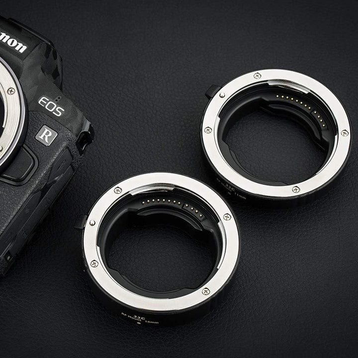 JJC Autofokus Zwischenringe TTL AF-Makro-Verlängerungsrohr-Set 11/16MM für Canon RF Mount EOS R10 R7