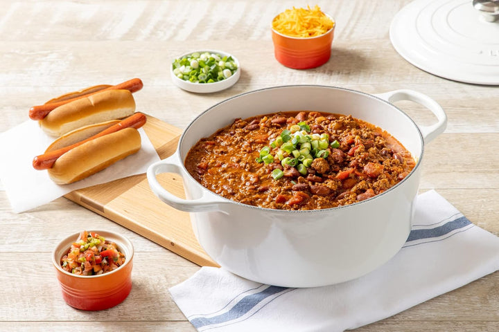 Le Creuset Signature Ofen, Gusseisen, emailliert, rund 3 1/2 quart weiss weiss 3 1/2 quart, weiss 3