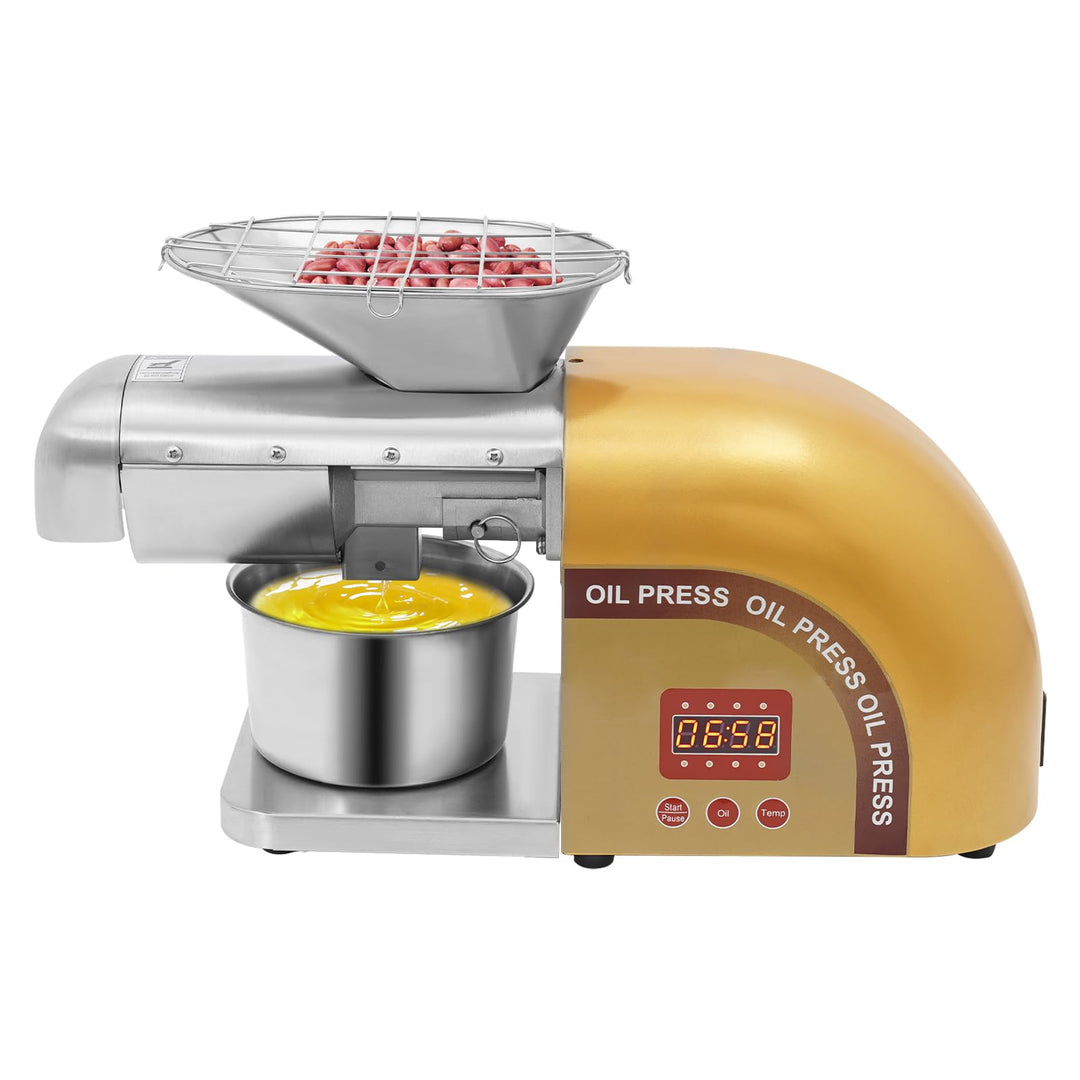 1800 W elektrische Ölpresse, moderne Ölpresse, Edelstahl-Ölpresse, Haushaltsölpresse, geeignet für E