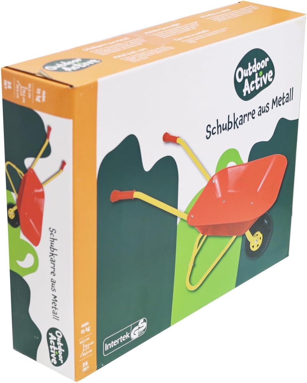 OUTDOOR ACTIVE Kinder Metallschubkarre rot 559
