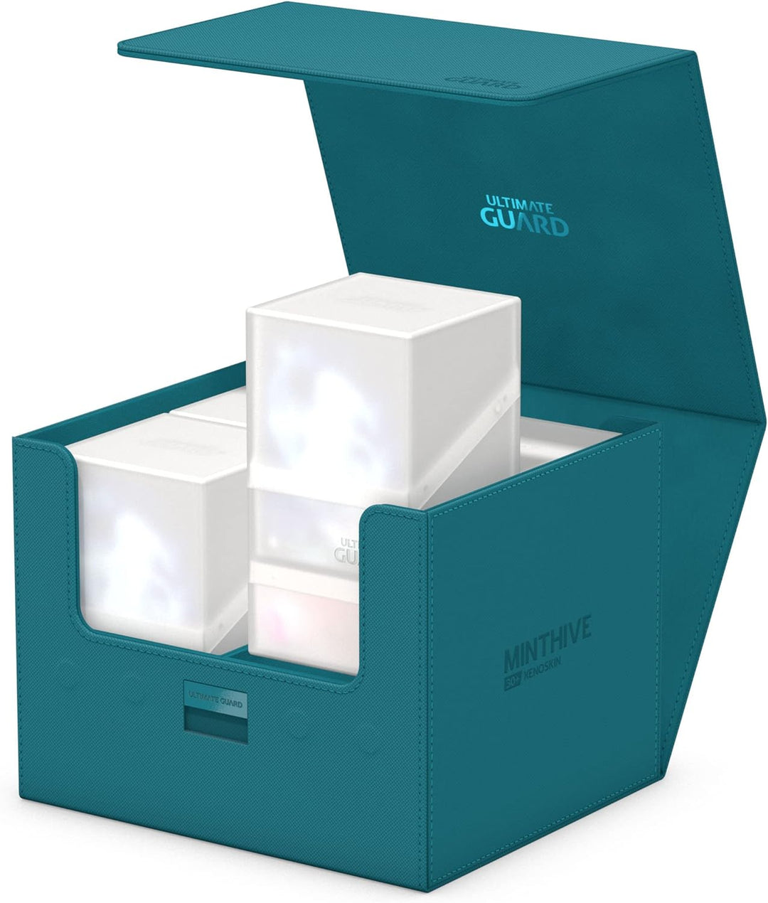 Ultimate Guard UGD011329 Minthive 30+ XenoSkin Petrolblau Kartenbox, Petrolblau