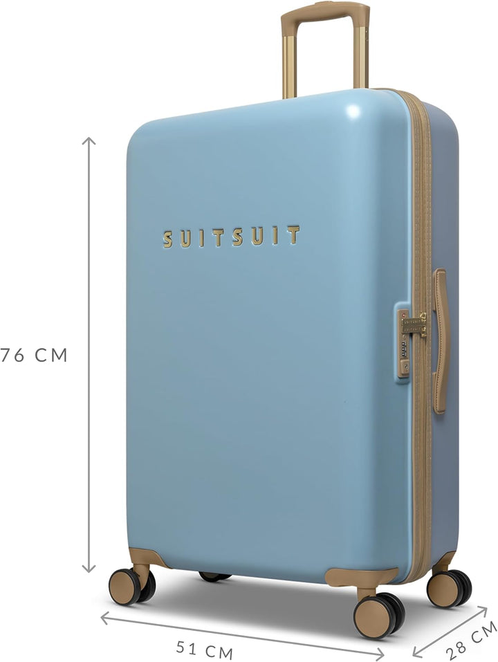 SUITSUIT Koffer Gross 76 cm - Hartschalen Reisekoffer mit Rollen - TSA-Schloss - 94 L - Fusion Borro