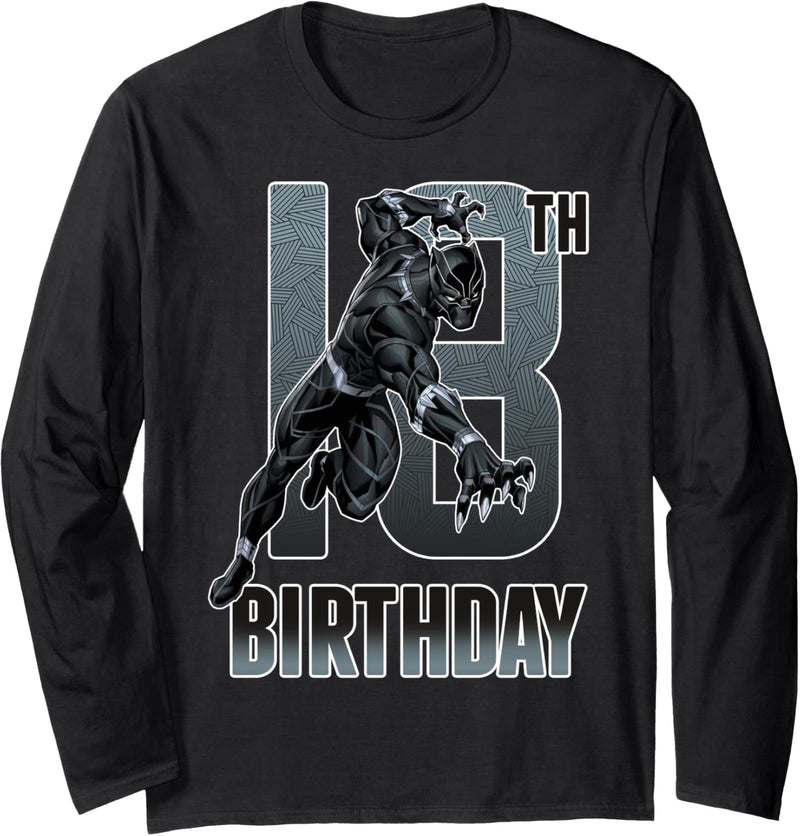 Marvel Black Panther 18th Birthday Langarmshirt