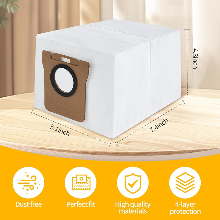 16 Stück Staubbeutel Kompatibel mit Dreame L10s Ultra / L10 Ultra / L20 Ultra, für Xiaomi X10+ / X20