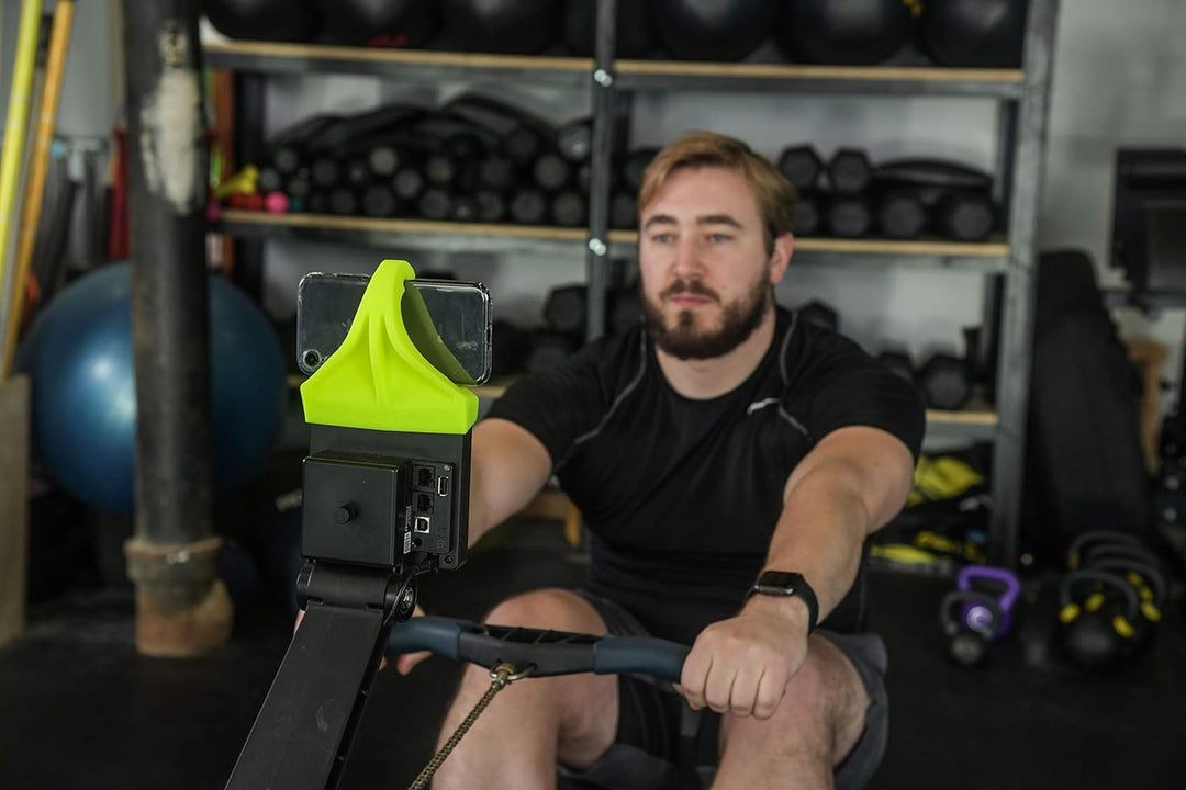 Phone Holder Made for PM5 Monitors of Concept 2 Rower, SkiErg and BikeErg - Silicone Smartphone Crad