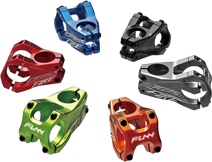 FUNN Crossfire Mountainbike Vorbau mit 35mm Lenkerklemmung - Langlebiger und Leichter Legierungs-Vor