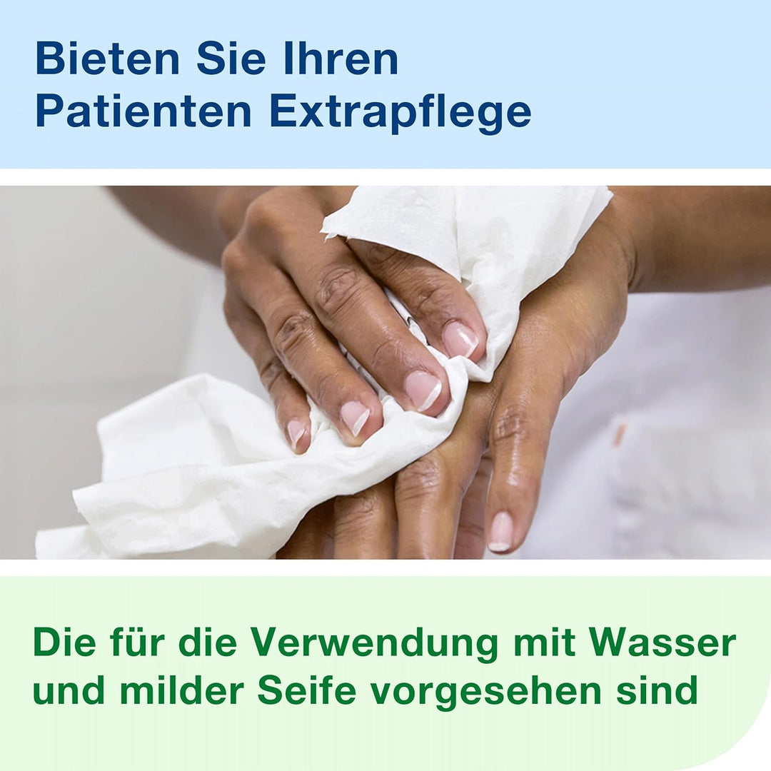 Tork 742200 weiches Waschtuch Premium 1-lagig / extra weiche Pflegetücher für die Pflege von Patient