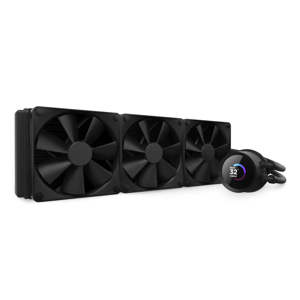 NZXT Kraken 360 - RL-KN360-B1-360mm AIO CPU Wasserkühlung - 1,54" LCD Display 240x240-3x120mm PWM Fa