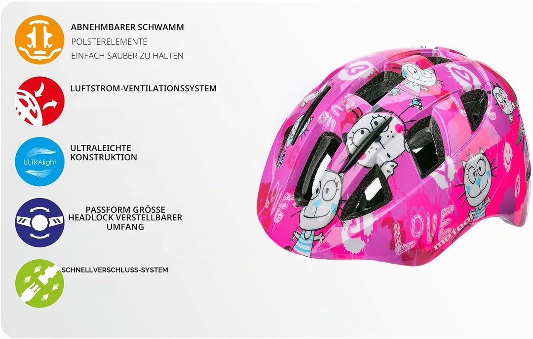 meteor® Fahrradhelm Kinderhelm BMX Kinder-Helm MTB kinderfahrradhelm Downhill rennradhelm Mountain-B