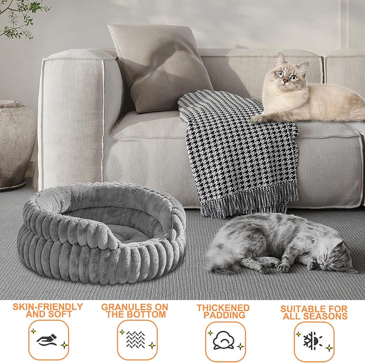 LUPATDY Hundebett, Katzenbetten für Katzen, Weiche Polsterung, Hundebett für kleine und mittelgrosse