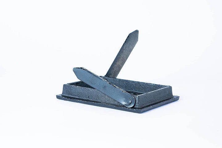 SEZAM Lüftungsgitter aus Gusseisen 15,5 x 2,3 x 12 cm, für Kachelöfen, Holzbacköfen & Kamine - Warml