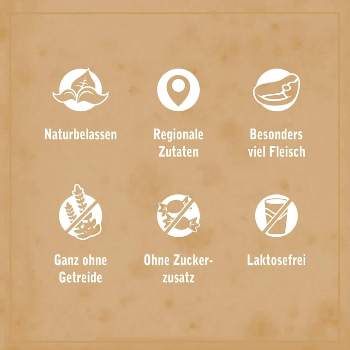 Venandi Animal Premium Nassfutter für Katzen, Probierpaket II, Pferd, Kalb, Truthahn, 12 x 125 g, 1.