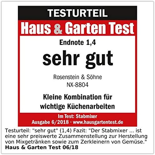 Rosenstein & Söhne Mixstab: Elektrischer 2in1-Stabmixer und Spiralschneider, 400 Watt, Edelstahl (Kü