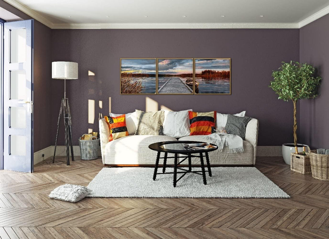 Schipper 609470754 Malen nach Zahlen, Sonnenaufgang am See - Bilder malen für Erwachsene, inklusive