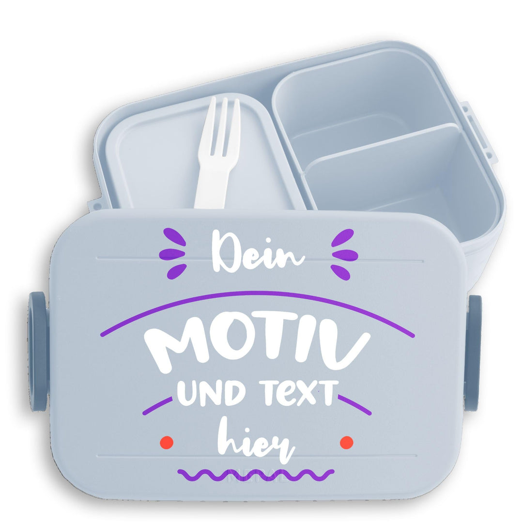 Kinder Bento Box Midi Lunchbox für Mepal Bentobox - Bild - Brotbox Dein Motiv und Text Jausenbox mit