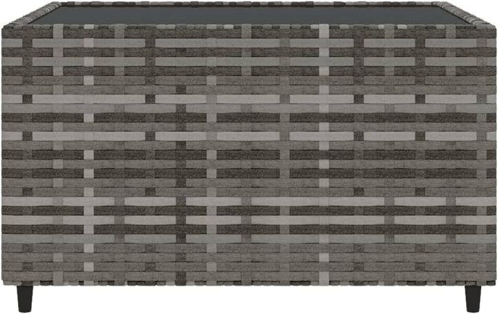 Tidyard Garten Couchtisch Beistelltisch Polyrattan Balkontisch Gartenmöbel Kaffeetisch Teetisch Quad