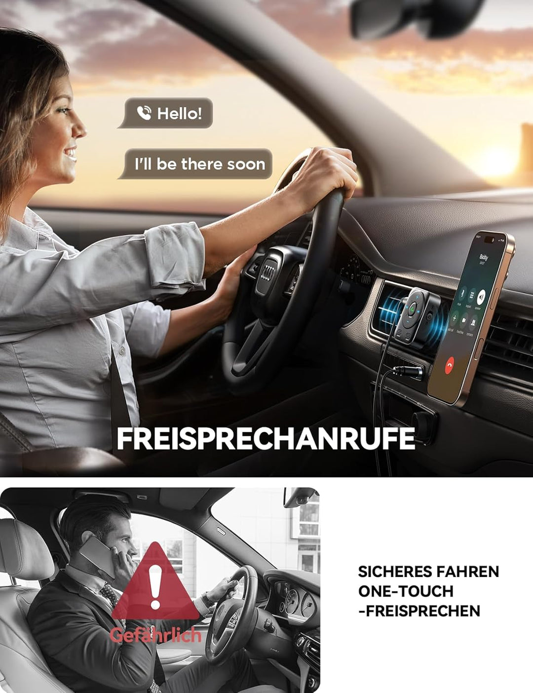 2024 JOYROOM Bluetooth 5.4 Adapter Auto, Aux Bluetooth Adapter【BASS & HiFi Stereo】 Bluetooth Empfäng