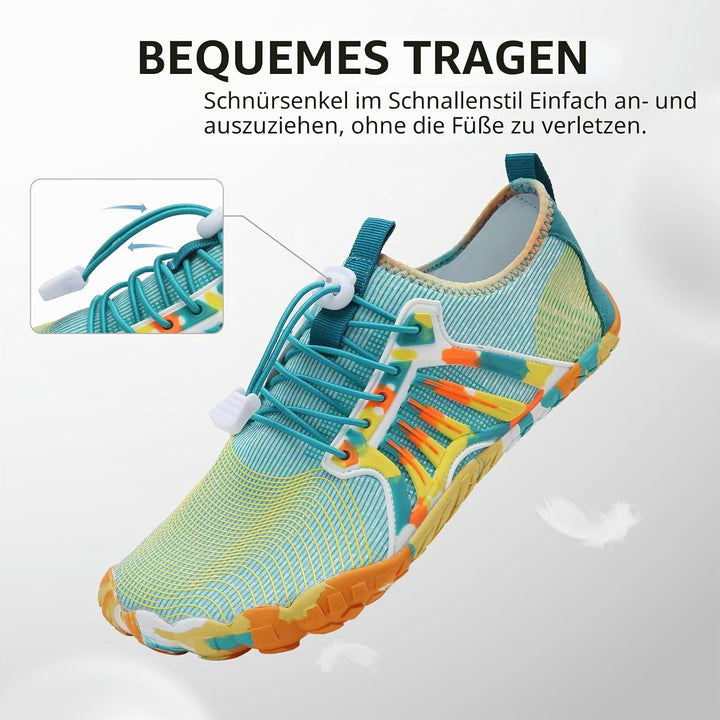 IceUnicorn Barfussschuhe Damen Herren Breite Traillaufschuhe Zehenschuhe Unisex Schwimmschuhe Strand