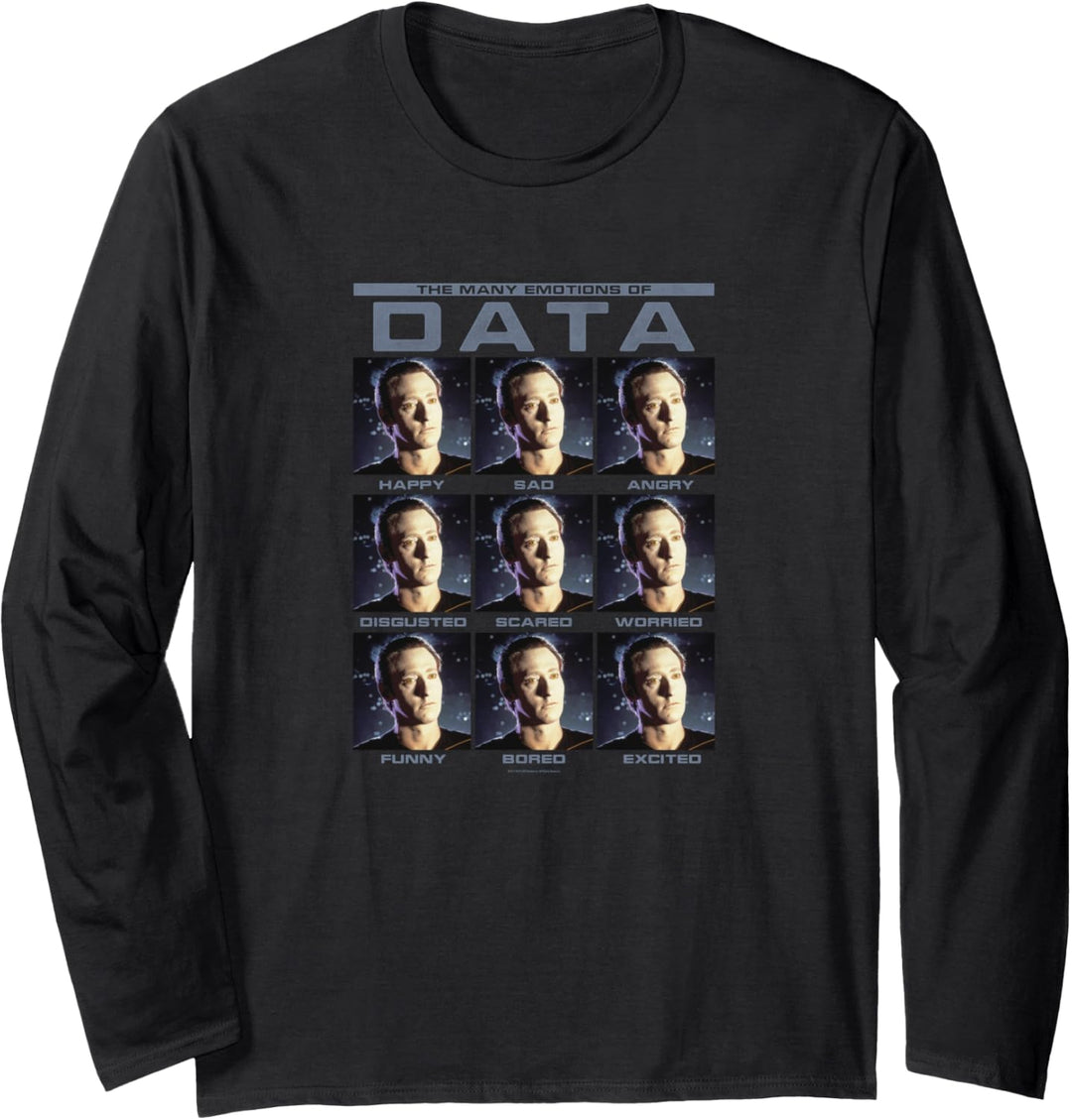Star Trek Next Generation Emotions Of Data Langarmshirt