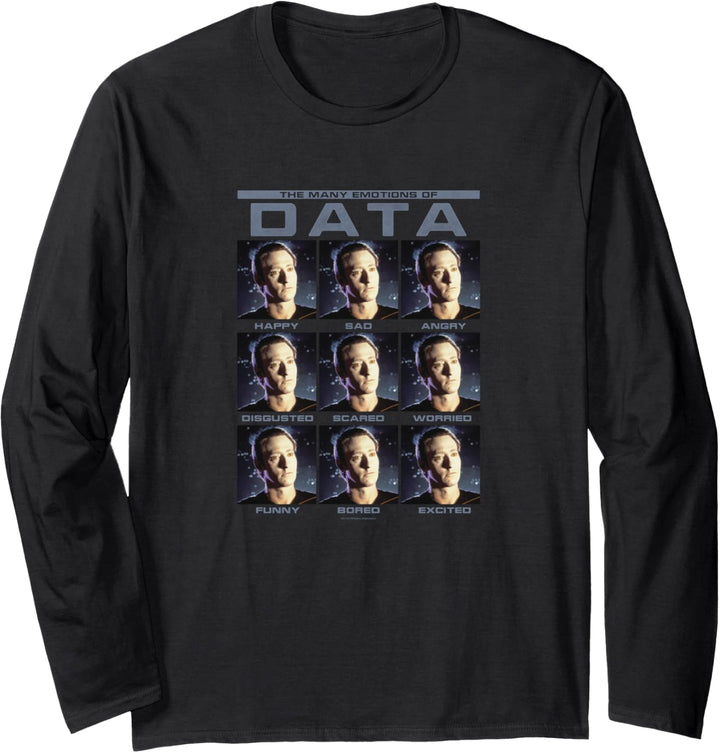 Star Trek Next Generation Emotions Of Data Langarmshirt