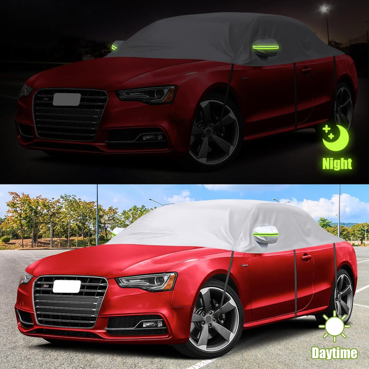 Autoabdeckung Halbgarage Wasserdicht Ersatz für Audi A5/S5/RS5 Cabriolet 2007-2023, Winddichte Halba