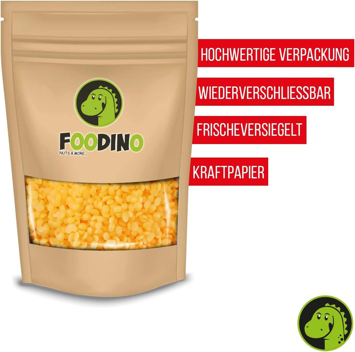 Foodino Bienenwachs Pastillen gelb ohne künstliche Aromen Bienenwachs Pastillen ungeschwefelt 500g 2