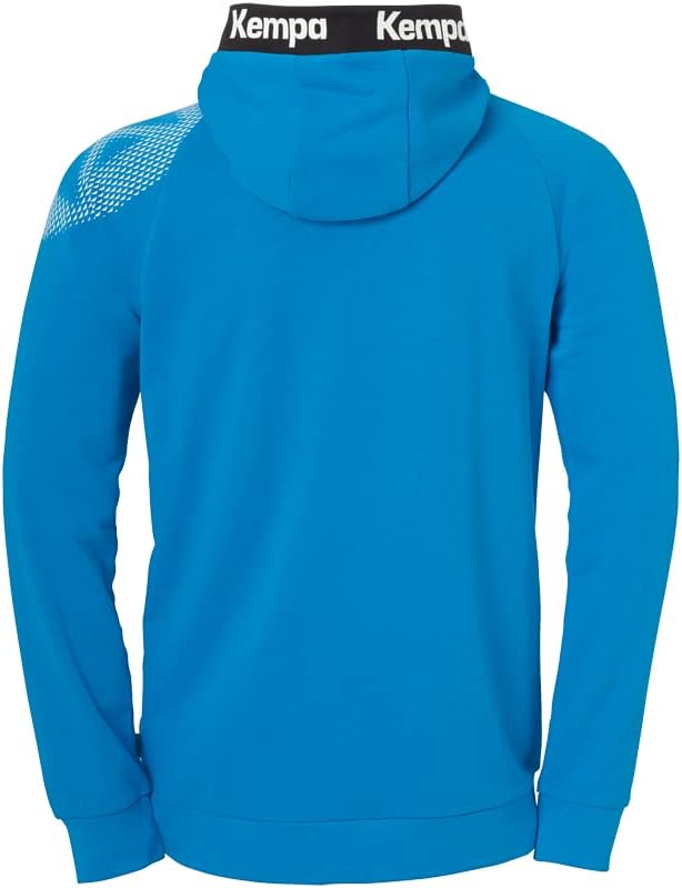 Kempa Men's Boys Training Jacket Sweatshirt Hoodie Pullover with Hood, Kempablau