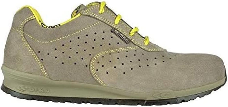 Cofra 78670-008.W44 DORIO S1 P SRC Sicherheitsschuhe, Beige/Gelb, Grösse 44 44 EU, 44 EU