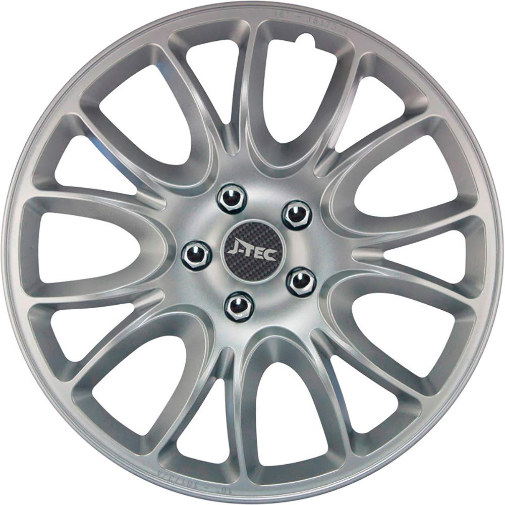 Satz J-Tec Radzierblenden Hero 14-Zoll Silber Silber 14-Zoll, Silber 14-Zoll