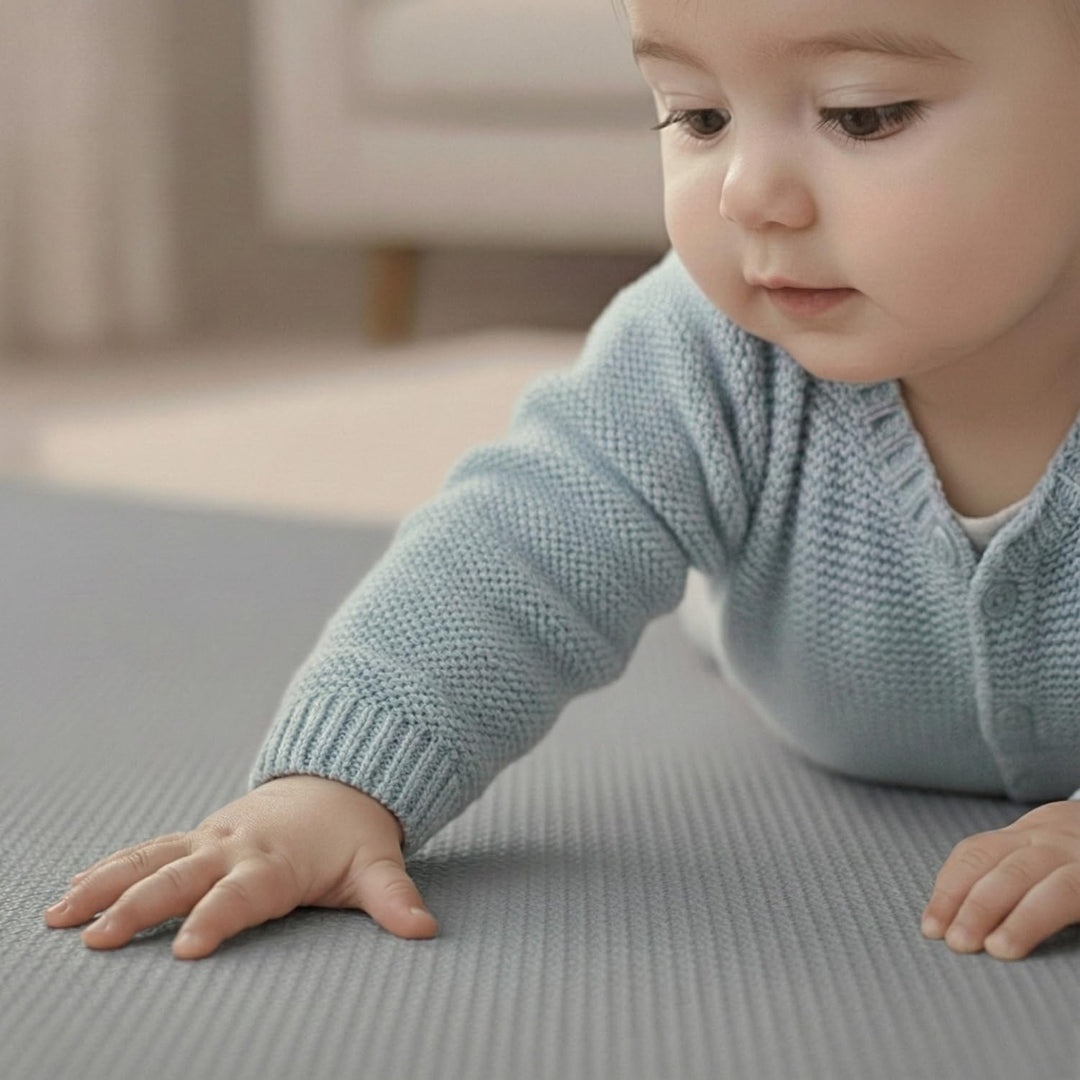 LittleTom Spielmatte Baby Puzzlematte - 9 Matten je 30x30x1 cm Krabbelmatte 90x90 cm Bodenmatte Kind