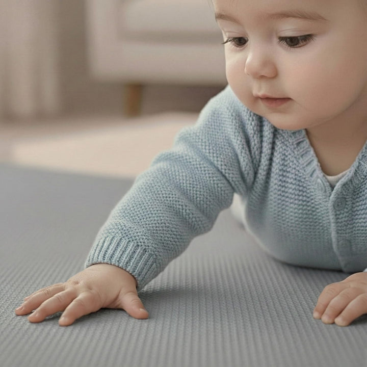 LittleTom Spielmatte Baby Puzzlematte - 9 Matten je 30x30x1 cm Krabbelmatte 90x90 cm Bodenmatte Kind