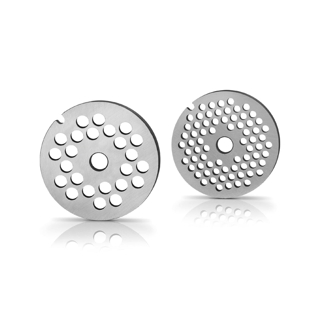 Bosch Lochscheiben MUZ45LS, für Fleischwolf, 2 Scheiben: 3mm, 6mm, Edelstahl, spülmaschinengeeignet,