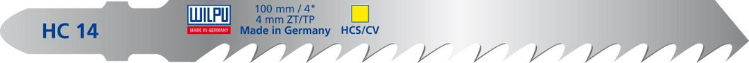WILPU Stichsägeblatt HC 14 mit Einnockenschaft- / T-Schaft-Aufnahme, 5 Stück
