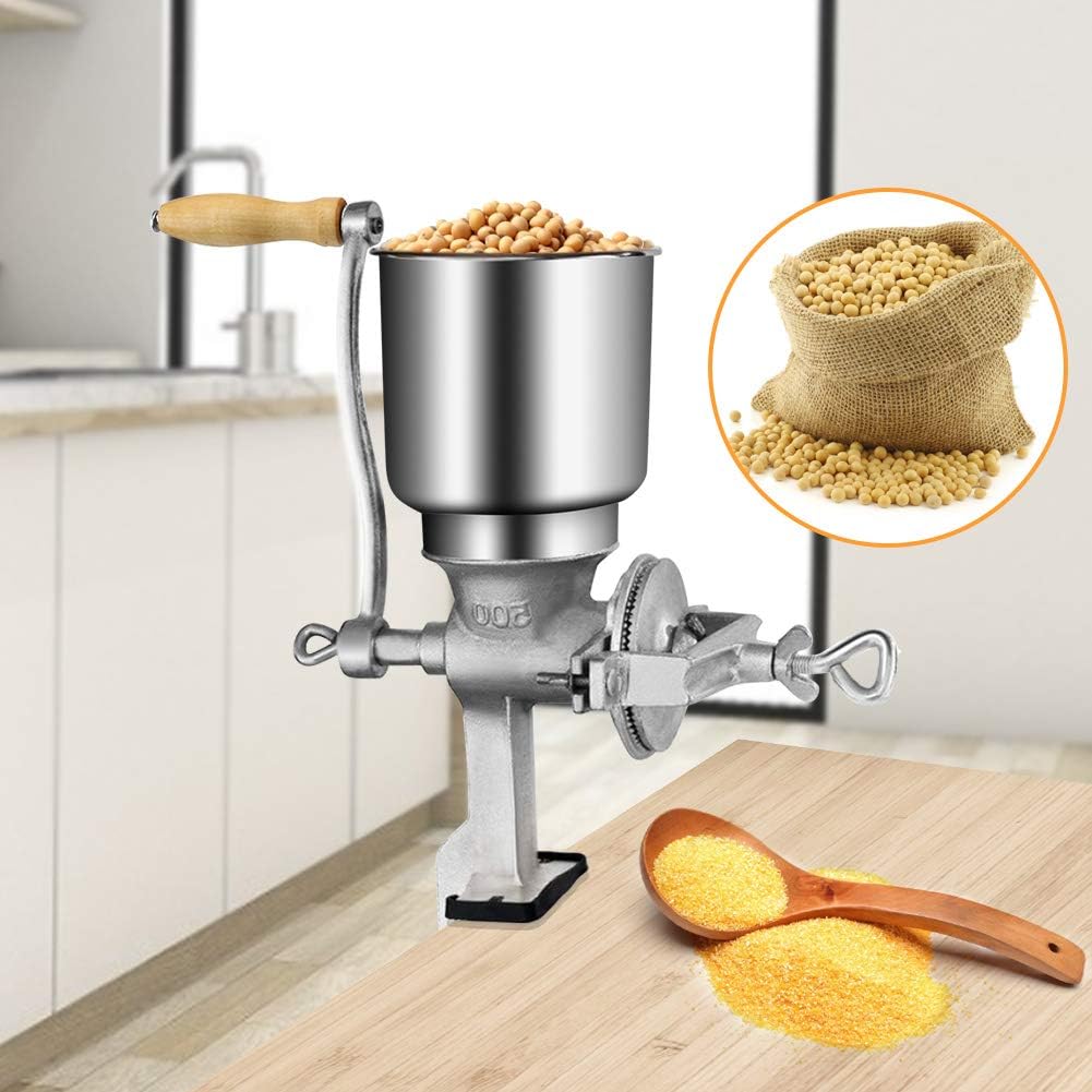 Manuelle Mühlen Getreidemühle Manuelle Gusseisen Desktop-Bohnenmühle Kaffeemühle Handbohnenmühle Get