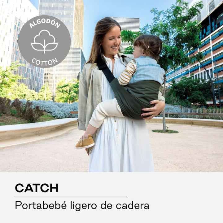 Jané Catch, Kindertrage Seitlich Babytragetuch, Tragetaschen für Babys von 9 bis 48 Monaten, 100% Ba