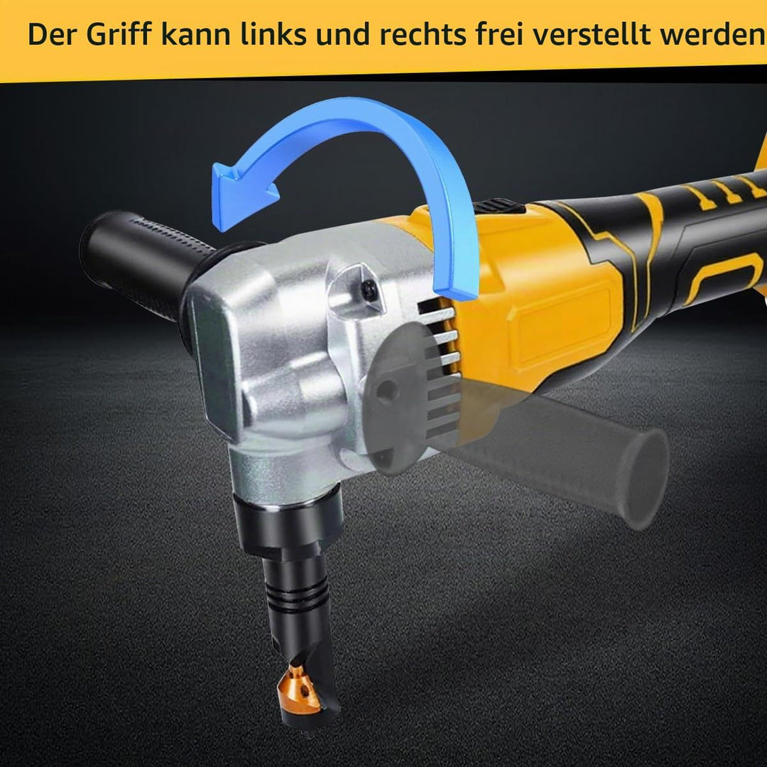 Kabelloser Blechknabber, Kompatibel mit DeWalt 20 V Akku, 3 Geschwindigkeiten Einstellbar Knabber, 3