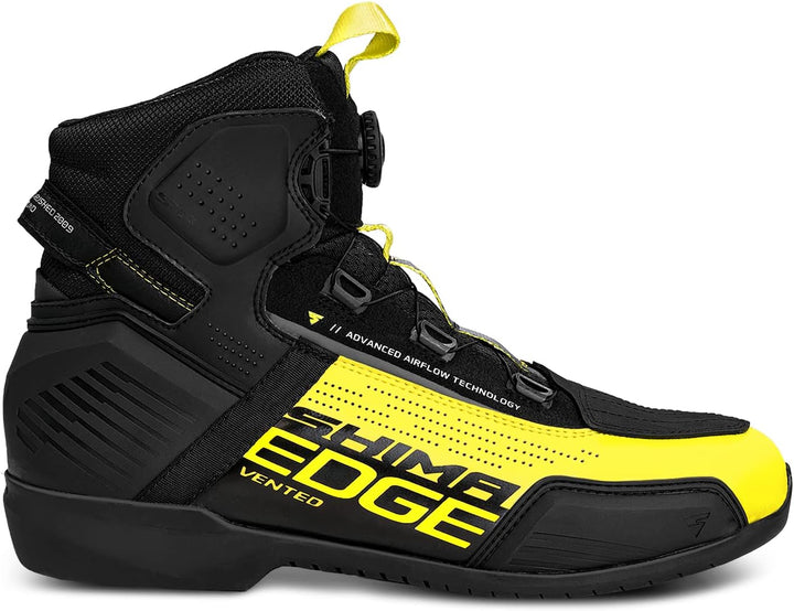 SHIMA EDGE, Motorradschuhe für Männer - Verstärkte Strassenreitschuhe mit ATOP-Verschlusssystem Vent