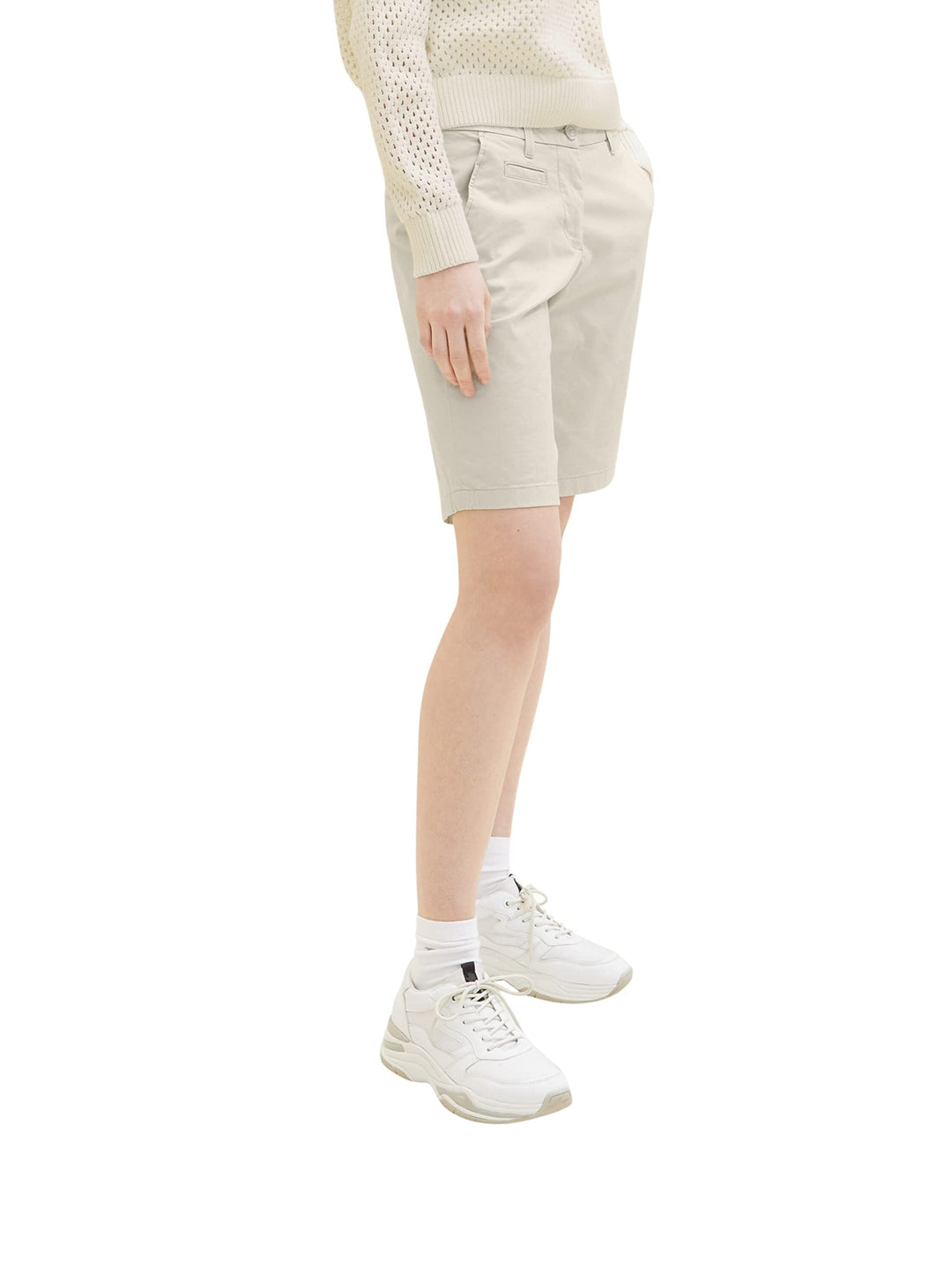 TOM TAILOR Damen Chino Bermuda Shorts 36 12365 - Dusty Beige, 36 12365 - Dusty Beige