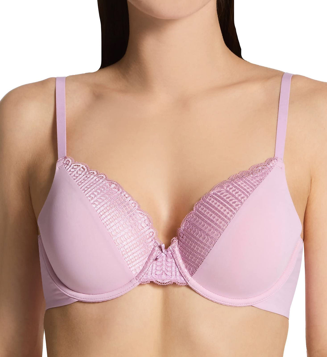 Maidenform Damen Comfort Devotion Embellished Bra BH 85D Pink Reverie, 85D Pink Reverie